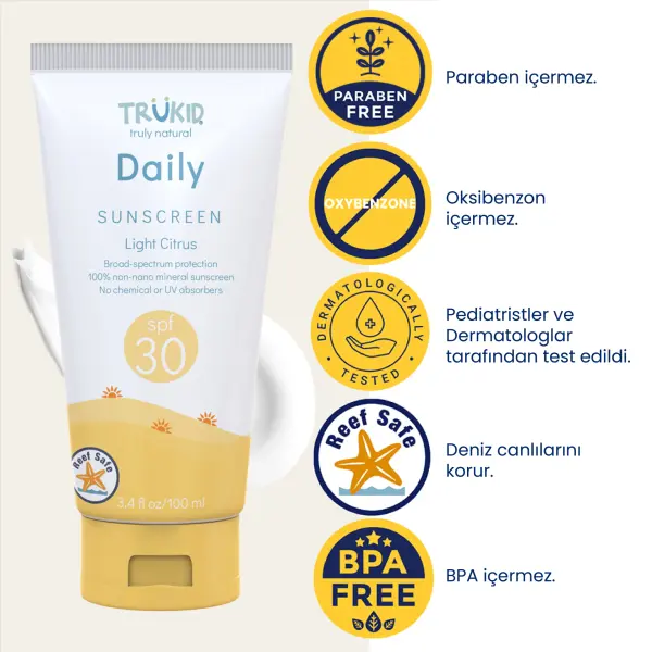 Günlük Kullanıma Uygun Güneş Kremi SPF 30 100 ml