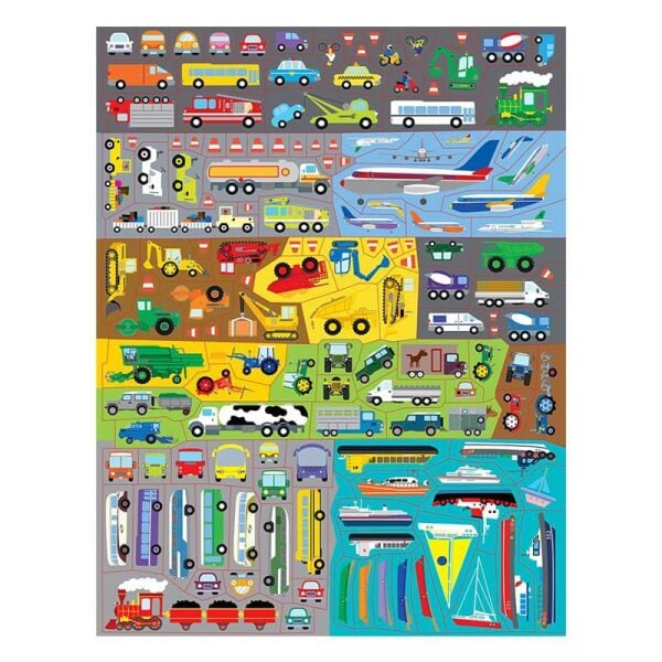 555 Sticker Fun - Vehicles