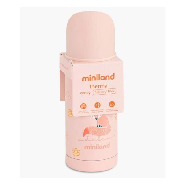 Paslanmaz Çelik Termos 350 ml - Açık Pembe