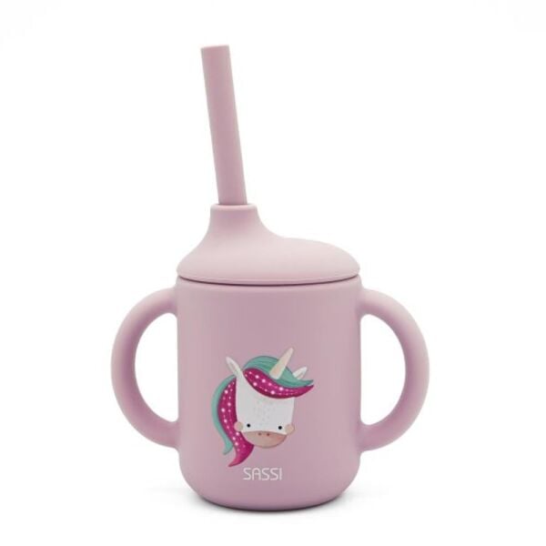 Silikon Pipetli Suluk - Sevimli Unicorn