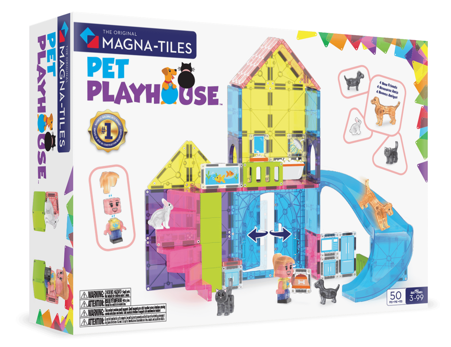 Magna-Tiles - Pet Playhouse - 50 Parça