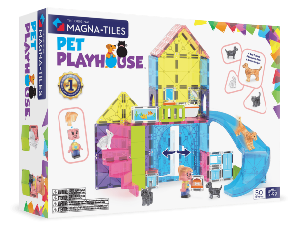Magna-Tiles - Pet Playhouse - 50 Parça