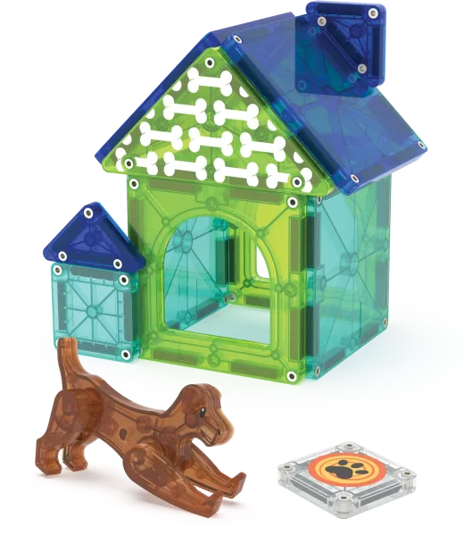 Magna-Tiles - Dog House - 13 Parça