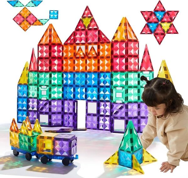 Renkli Magnetic Bloklar - Sıcak Renkler 20 Parça