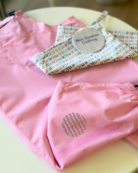 NiceKids Yağmur Tulumu Çocuk/ Pink (Islak Kuru Çantası Hediyeli) 104-110 cm