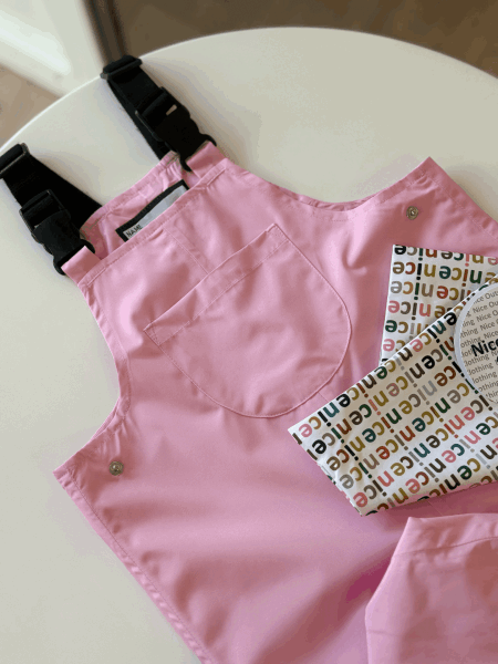 NiceKids Yağmur Tulumu Çocuk/ Pink (Islak Kuru Çantası Hediyeli)