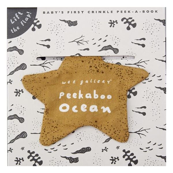 Wee Galery Cloth Book - Peekaboo Ocean