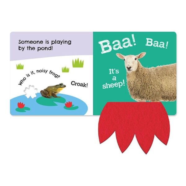 Babys First Farm Animals - 5 Felt Flaps To Lift Bo