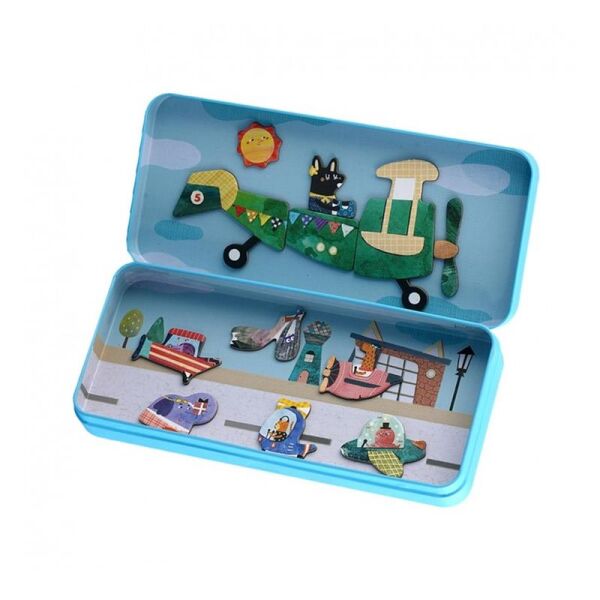 Manyetik Puzzle Kutusu - Hava Taşıtları