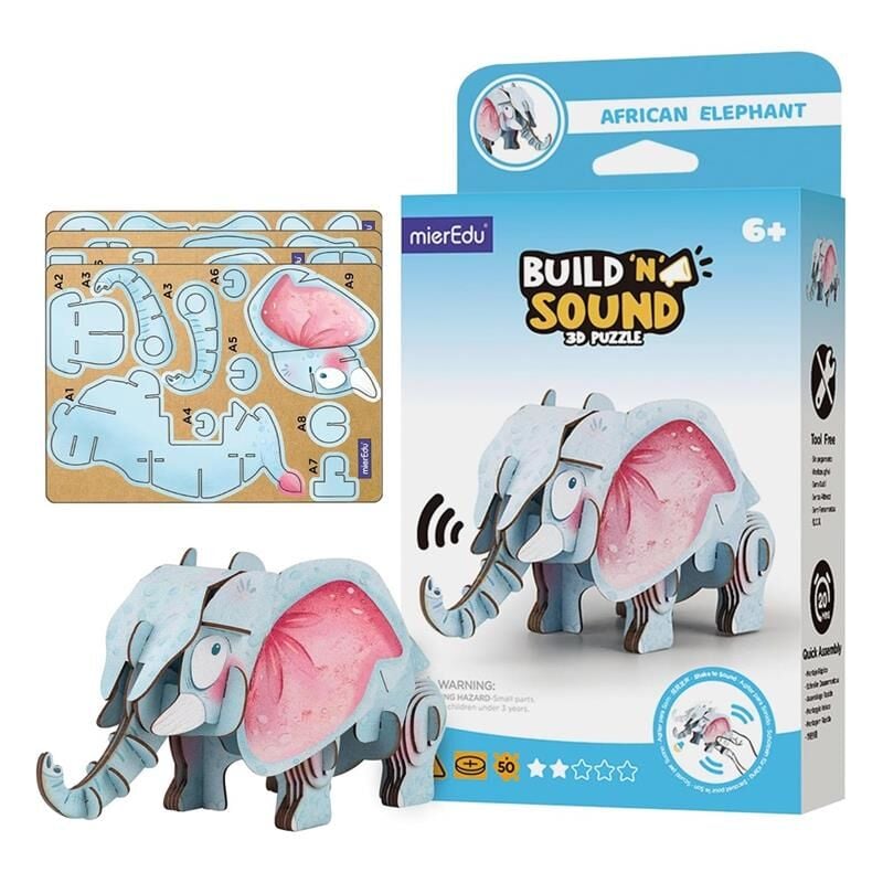 Yap ve Seslendir - 3D Puzzle Afrika Fili