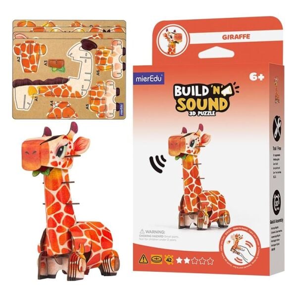 Yap ve Seslendir - 3D Puzzle Zürafa
