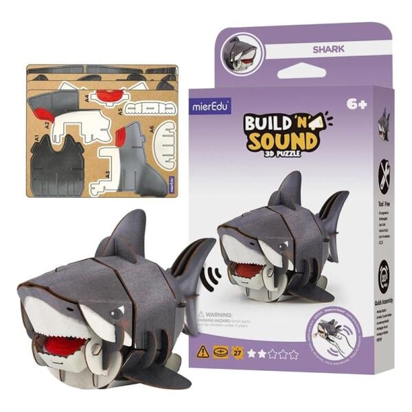 Yap ve Seslendir - 3D Puzzle Köpek Balığı