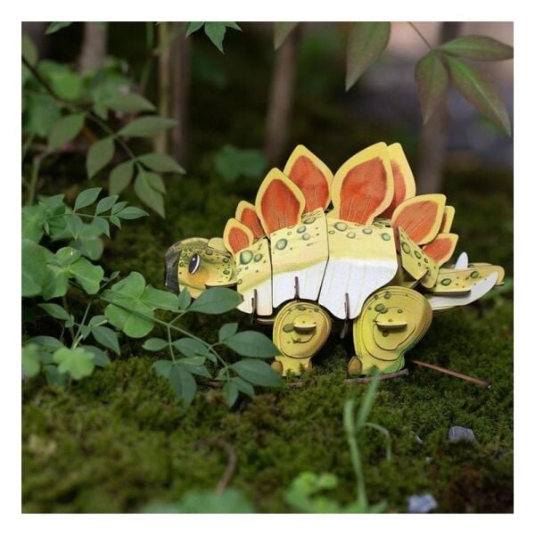 Yap ve Seslendir - 3D Puzzle Stegosaurus Dinozor