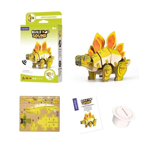Yap ve Seslendir - 3D Puzzle Stegosaurus Dinozor