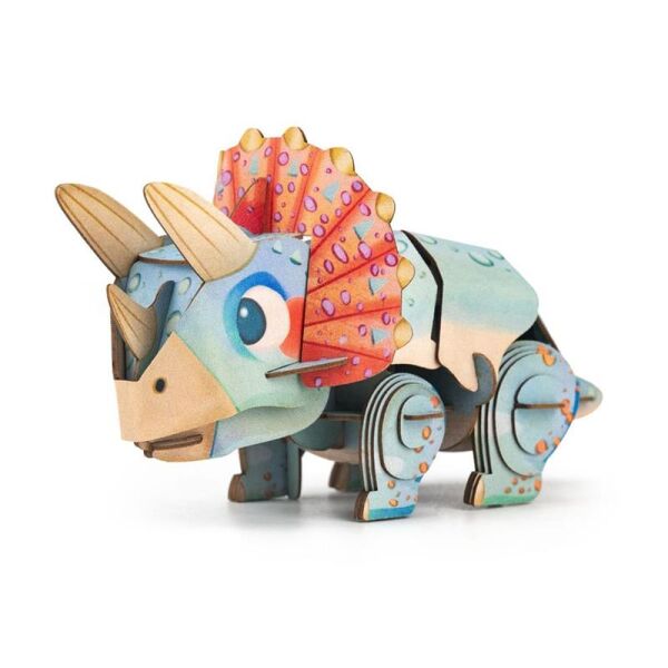 Yap ve Seslendir - 3D Puzzle Triceratops Dinozor