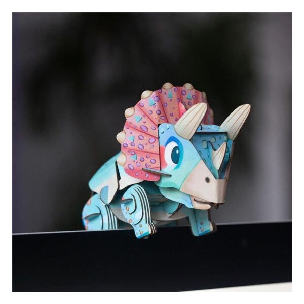 Yap ve Seslendir - 3D Puzzle Triceratops Dinozor