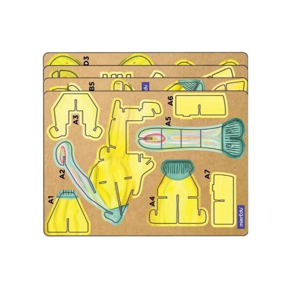 Yap ve Seslendir-3D Puzzle Parasaurolophus Dinozor