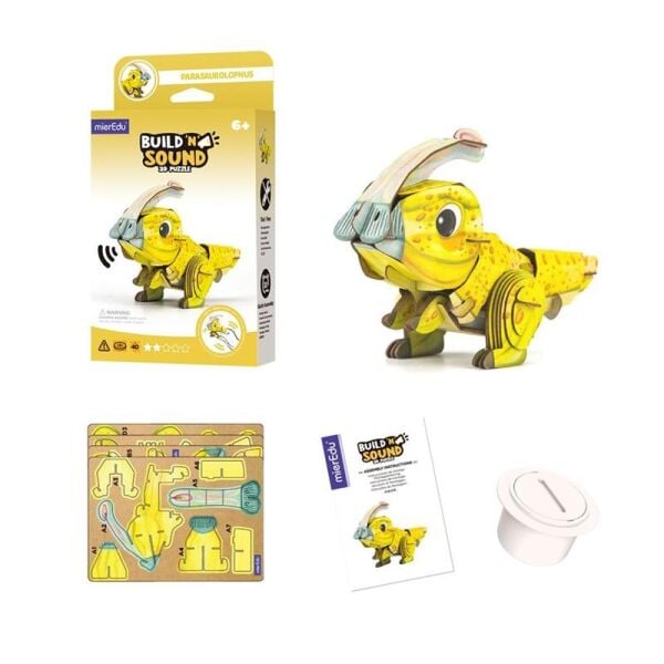Yap ve Seslendir-3D Puzzle Parasaurolophus Dinozor