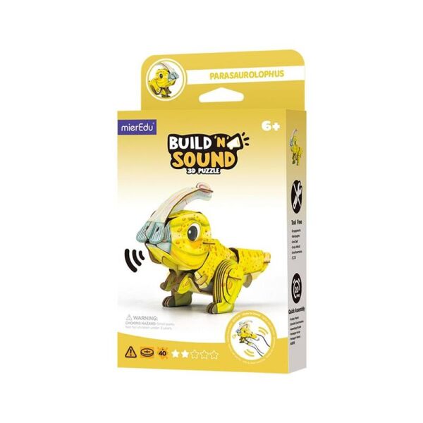 Yap ve Seslendir-3D Puzzle Parasaurolophus Dinozor