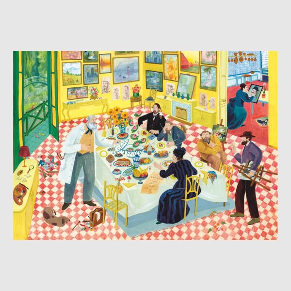 Dinner with Monet - 1000 Parça Puzzle