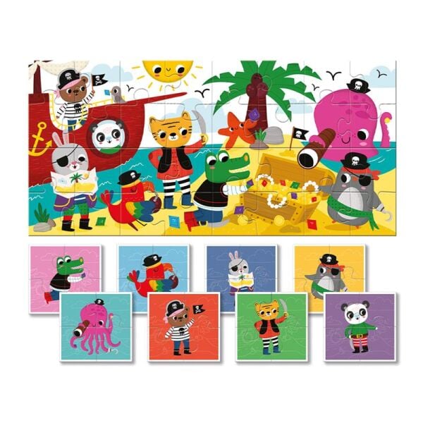 Bebekler için Puzzle - Korsan