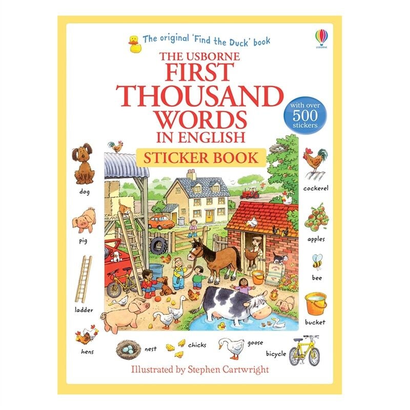 First Thousand Words In English Sticker Book