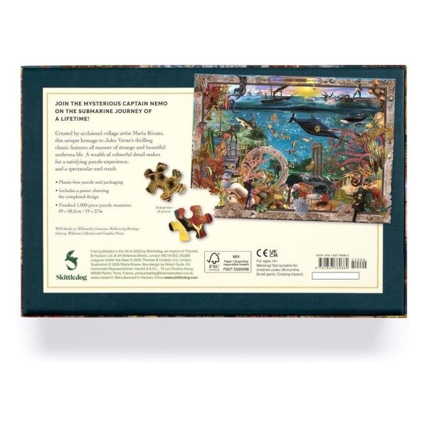 Denizler Altında 20.000 Fersah - 1000 Parça Puzzle
