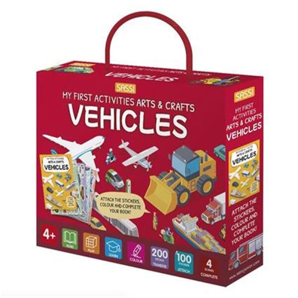 My First Activities Arts And Crafts - Vehicles