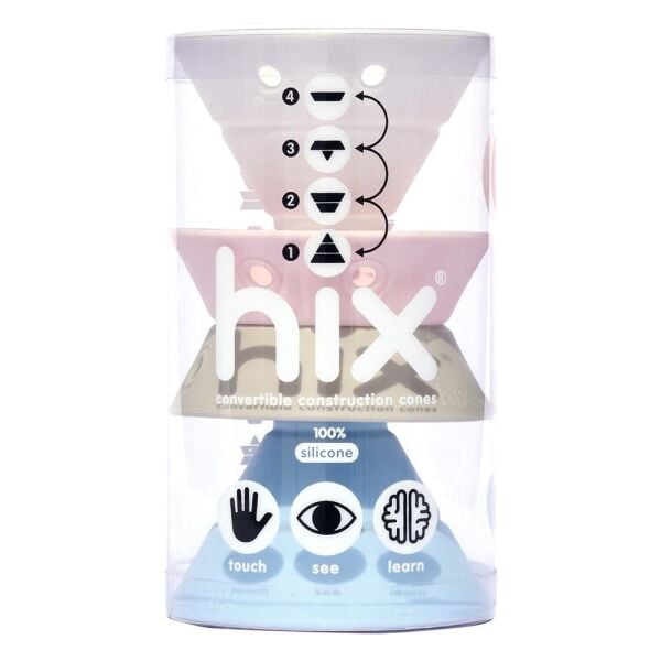 Hix - Beyaz, Toz Pembe, Bej, Buz Mavi