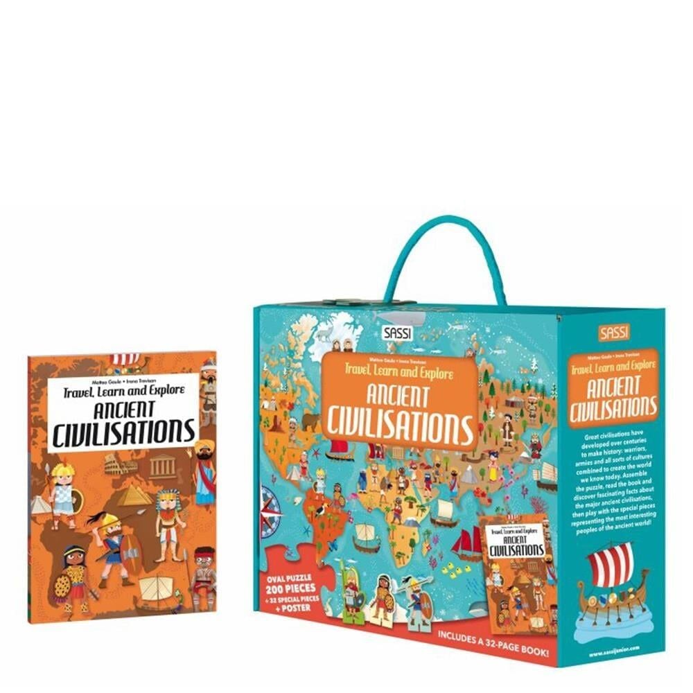 Gez, Öğren ve Keşfet - Antik Uygarlıklar, 200 Parça Puzzle