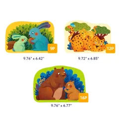 Mideer Level Up! Puzzle Serisi – Seviye 2: Hayvan Aileleri