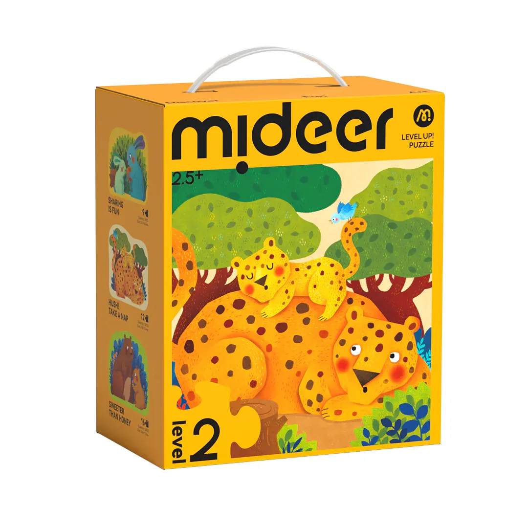 Mideer Level Up! Puzzle Serisi – Seviye 2: Hayvan Aileleri