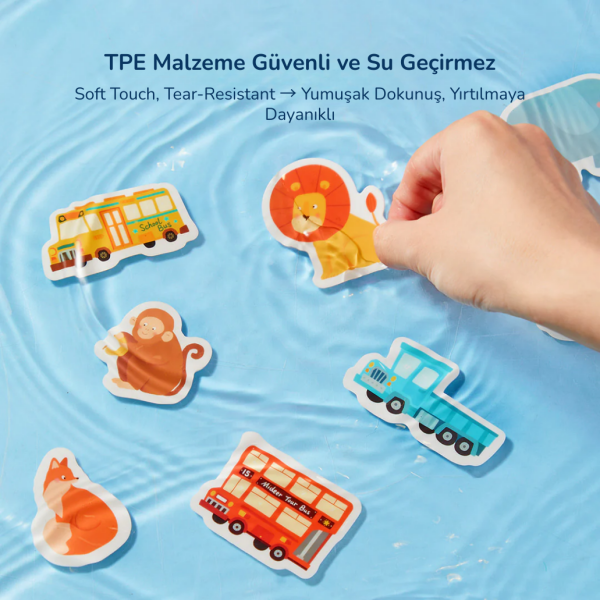 Yeniden Kullanılabilir Jel Çıkartma Seti -  Hareketli Trafik