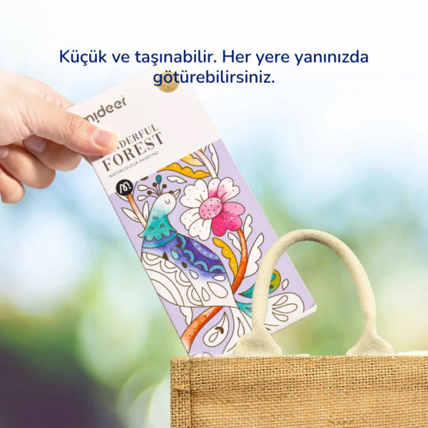 Akıllı Sulu Boya Defteri - Harika Orman