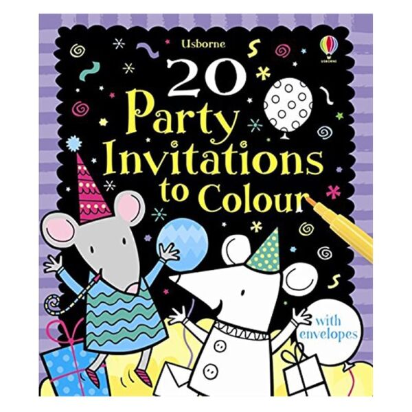 20 Party Invitations To Colour