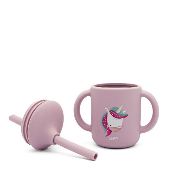 Silikon Pipetli Suluk  - Sevimli Unicorn