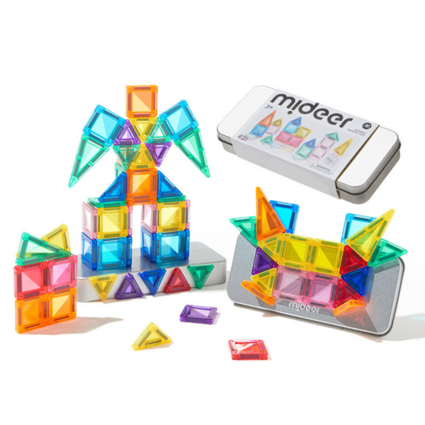 Mini Magnetic Tiles - Seyahat Boy, 42 Parça