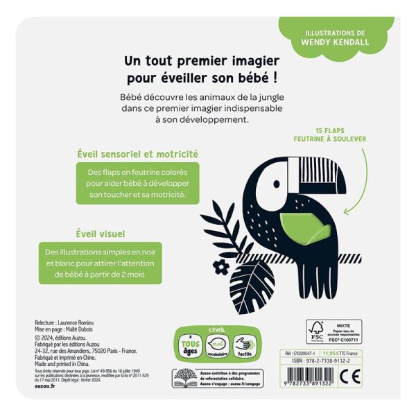 MES PREMIERS FLAPS  - LES ANIMAUX DE LA JUNGLE