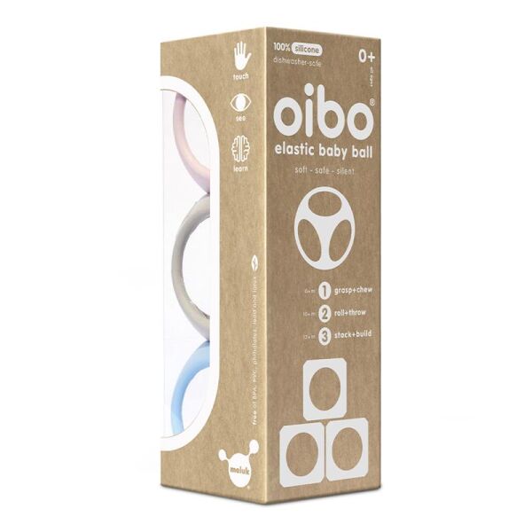 Oibo 3-Set Pastel Ice Blue-Baby Pink-Beige