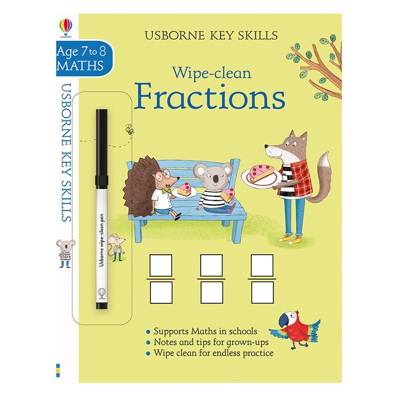 Wipe-Clean Fractions 7-8