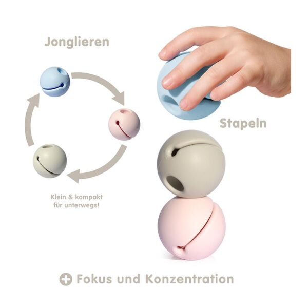 Mox 3-Set Pastel Ice Blue-Baby Pink-Beige