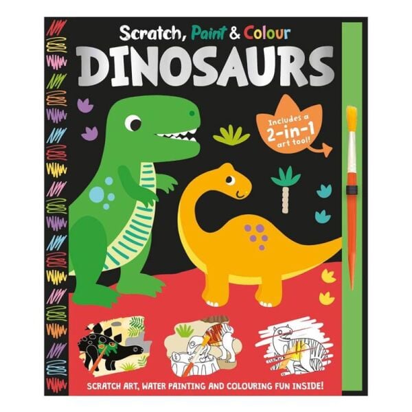 Scratch, Paint and Colour Dinosaurs