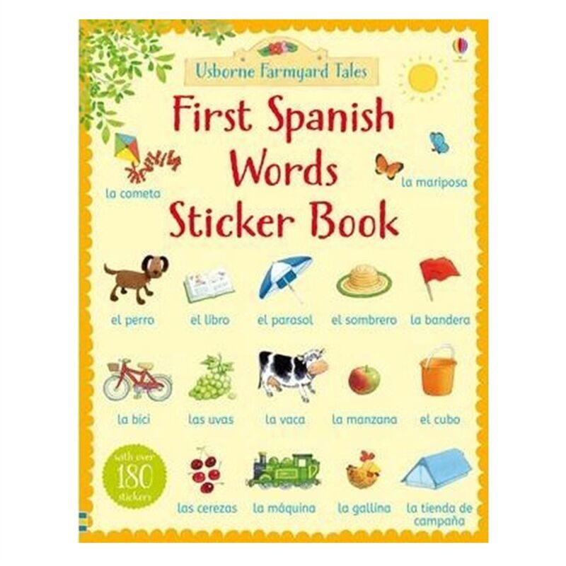 FARMYARD TALES FIRST SPANISH WORDS STICKER BOOK (F