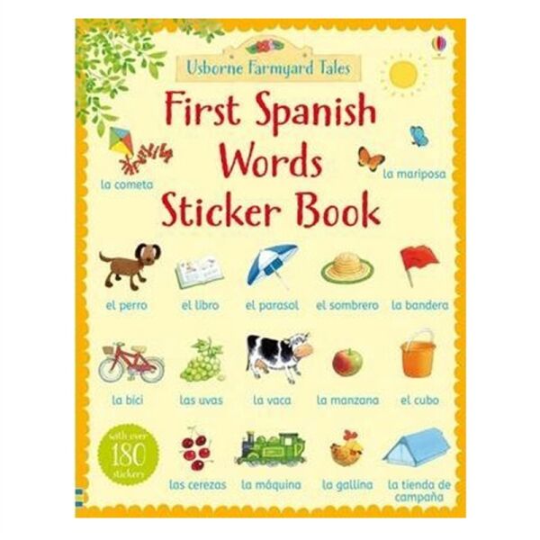 FARMYARD TALES FIRST SPANISH WORDS STICKER BOOK (F