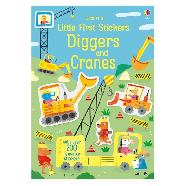 Little First Stickers Diggers And Cranes