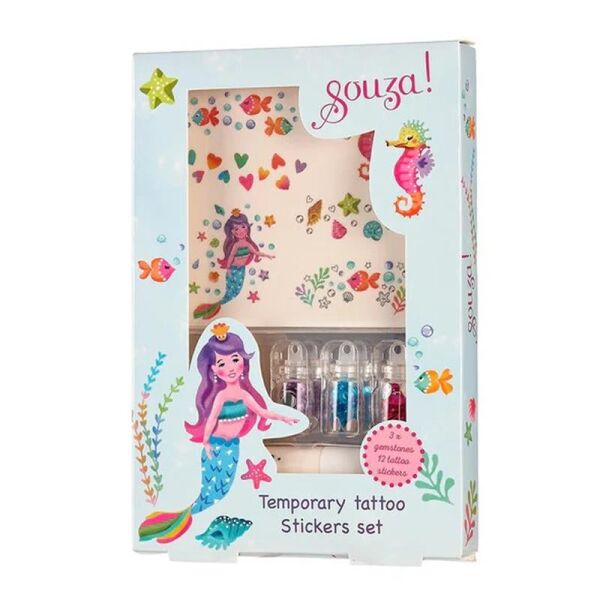 Deniz Kızı Glitter Dövme