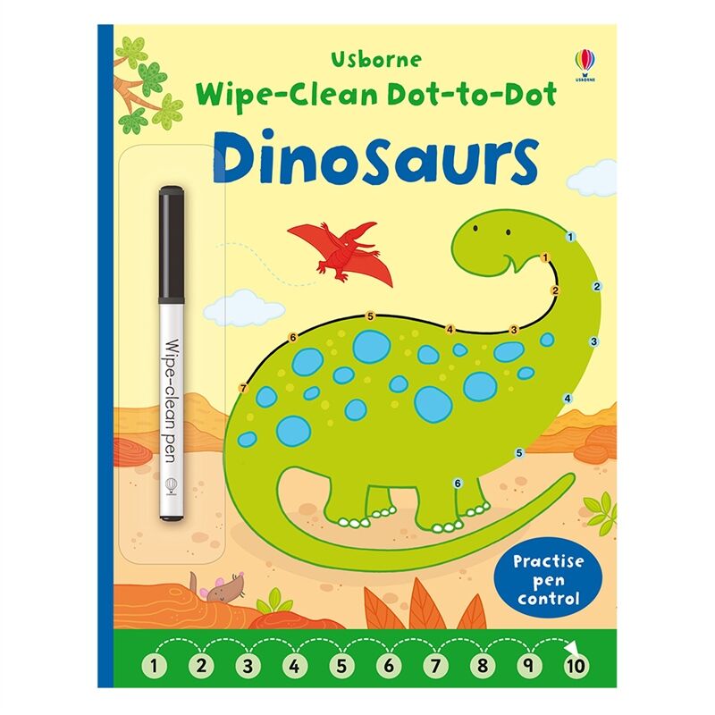 Wipe- Clean- Dot-To-Dot Dinosaurs
