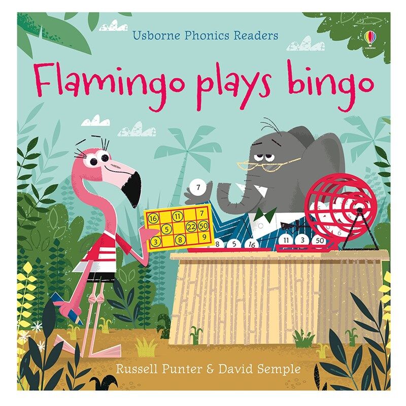Flamingo Plays Bingo - Usborne Phonics Readers