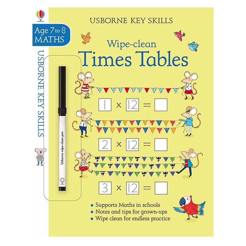 Wipe-Clean Times Tables 7-8