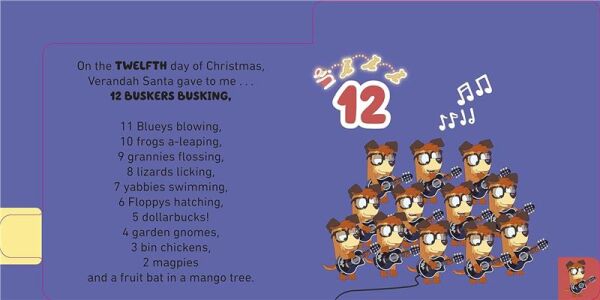 Bluey - 12 Days Of Christmas Tabbed Board Book